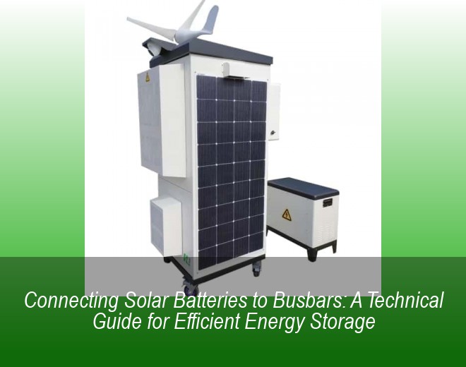 Connecting Solar Batteries to Busbars: A Technical Guide for Efficient Energy Storage